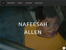 Tablet Screenshot of nafeesahallen.com